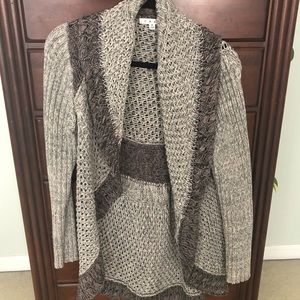 Open front shawl cardigan